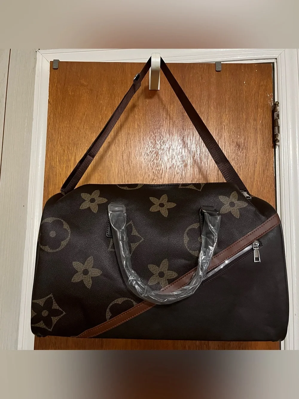 Brown Monogram Travel Duffel Bag - women’s Weekend Bag